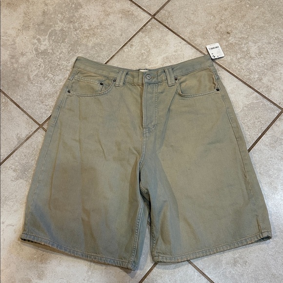 NWT! Free People We The Free Montana Baggy Denim Shorts 30 Bermuda Jorts - Picture 2 of 7